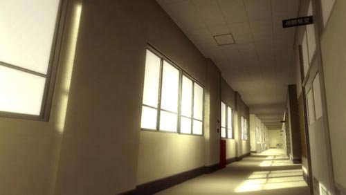 Japanese School Corridor Set