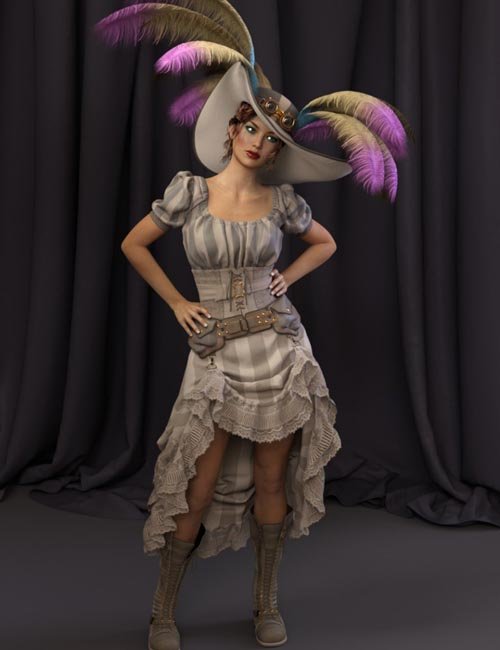 Watch My Charm Outfit (converted from G3F) for Genesis 8 Female