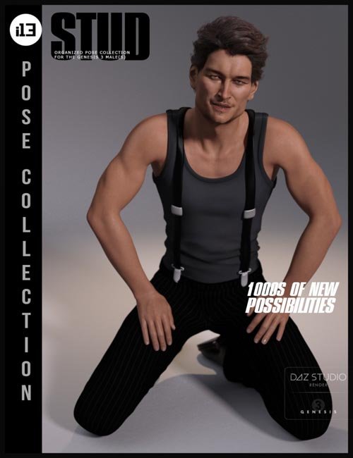 i13 Stud Pose Collection for the Genesis 3 Male(s)