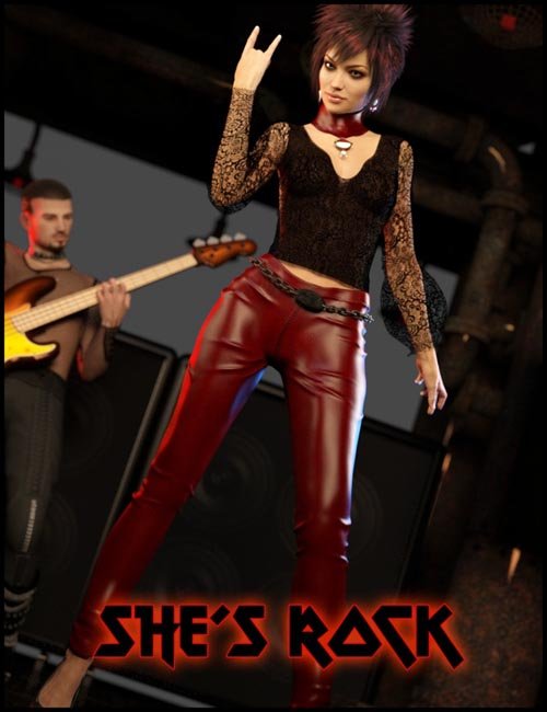She's Rock Outfit for Genesis 3 Female(s)