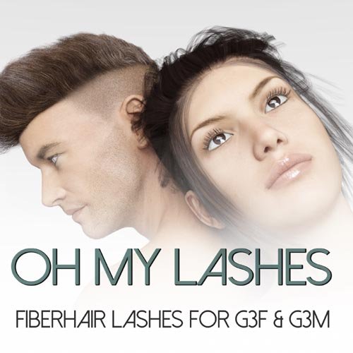 Oh My Lashes Fiberhair Eyelashes for G3F & G3M