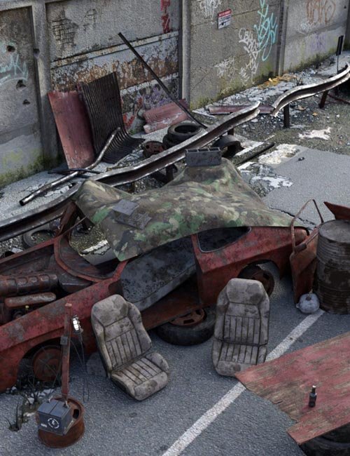 Post-Apocalyptic World: Car Wreck [fixed - update]
