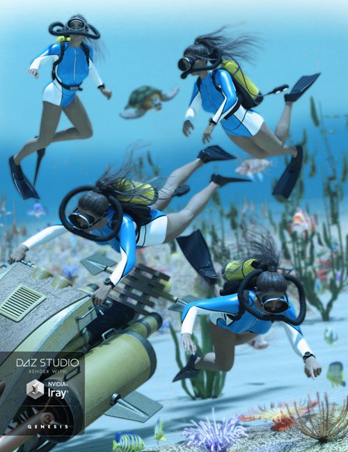 Underwater Explorer Poses