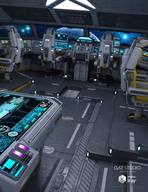 Sci-fi Cockpit Interior