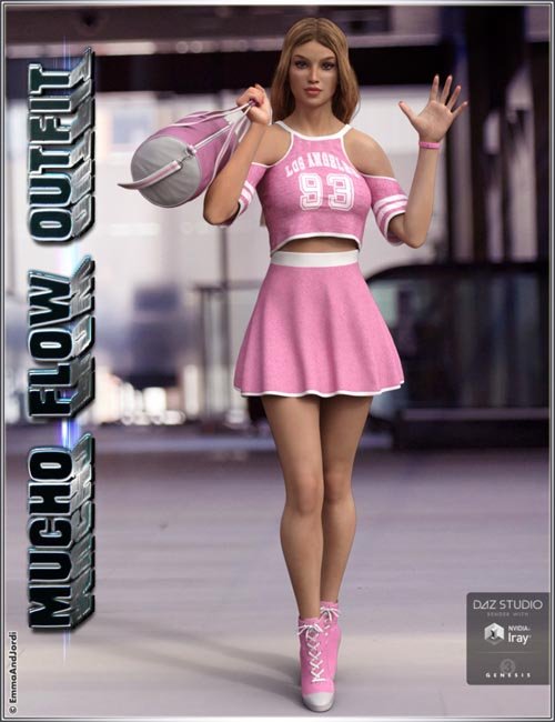 Mucho Flow Outfit and Accessories for Genesis 3 Female(s