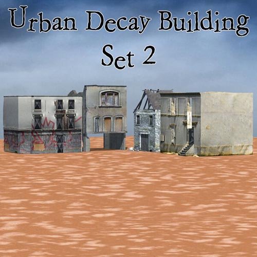 Urban Decay: Buildings Set 2 (for Poser)
