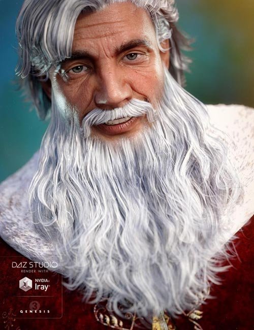 Santa Beard for Genesis 3 Male(s)