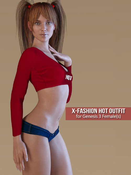 Fashion Hot Outfit for Genesis 3 Females