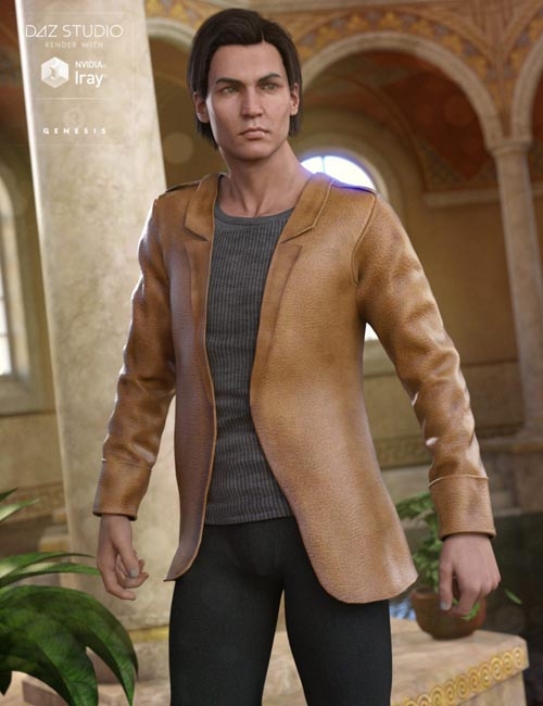 Leather Style Outfit (converted from G3M) for Genesis 8 Male(s)
