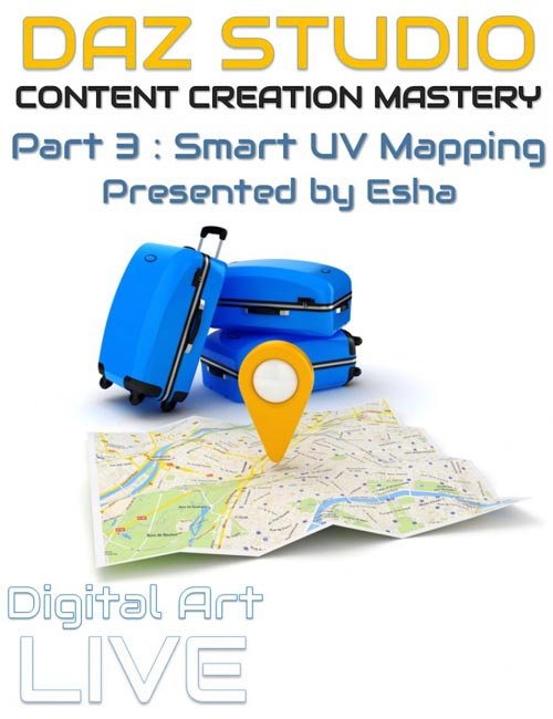 Daz Studio Content Creation Mastery Part 3 : Smart UV Mapping