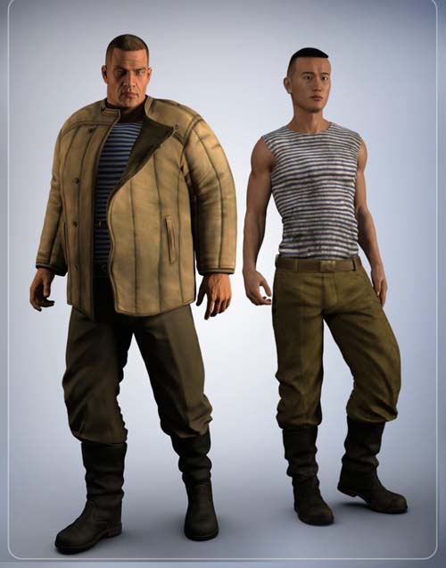Russian Clothing (converted from G3M) for Genesis 8 Male(s)
