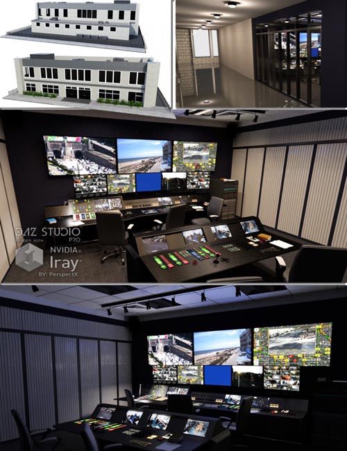 Security Expert Building with Control Room