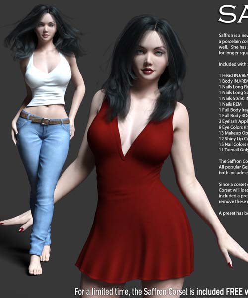 Saffron Bundle (converted from G3F) for Genesis 8 Female(s)