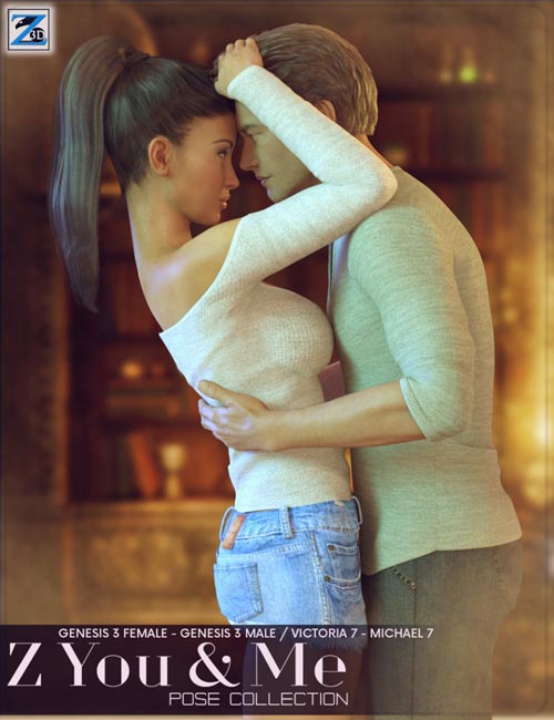 Z You & Me - Pose Collection for Genesis 3 Male & Female / Michael 7 & Victoria 7