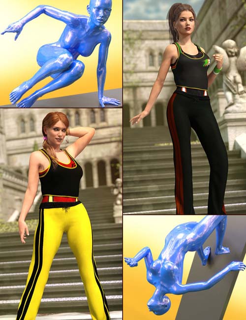 Parkour Bundle (converted from G3F) for Genesis 8 Female