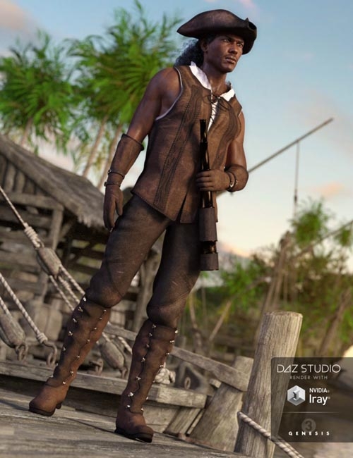 Ship Captain Outfit for Genesis 3 Male(s)