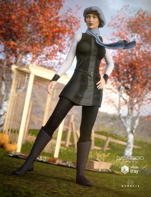 Autumn Chic Outfit for Genesis 3 Female(s)
