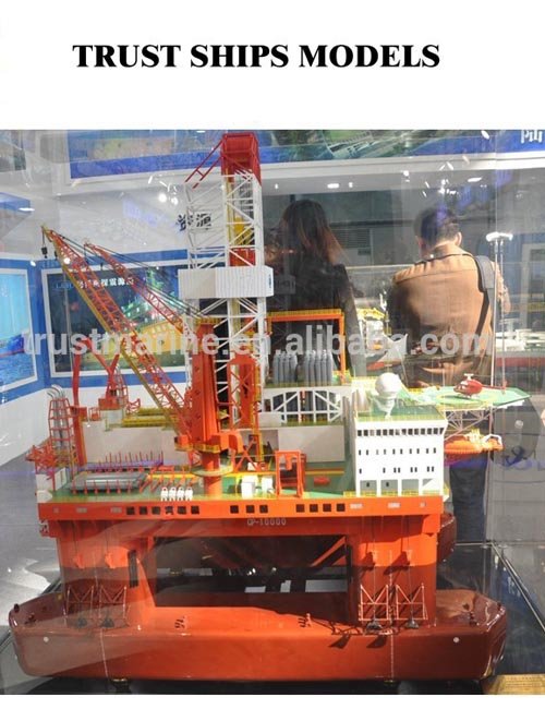 3D offshore oil drilling platform model