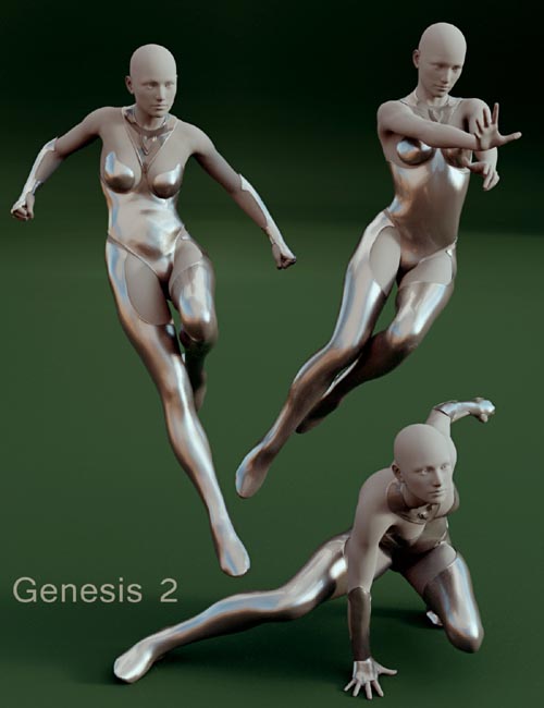 Superhero Poses for Genesis 2 & Victoria 6