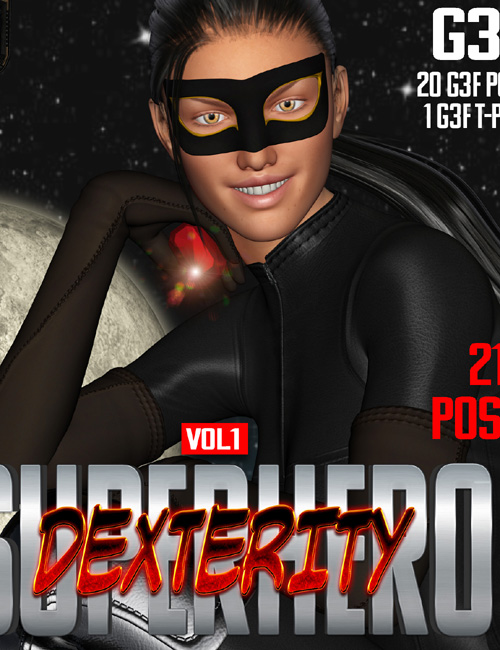 SuperHero Dexterity for G3F Volume 1