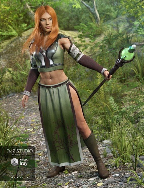 Woodland Summoner Outfit for Genesis 3 Female(s)