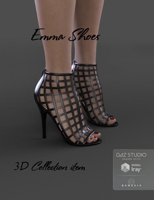 Emma Shoes for Genesis 3 Female(s)