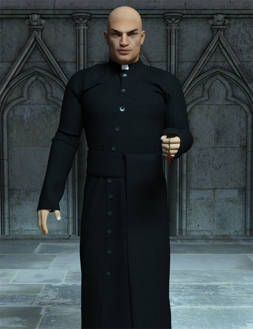 Priest Outfit (converted from G3M) for Genesis 8 Male(s)
