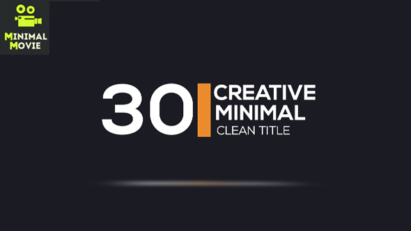 30 Minimal Clean Titles