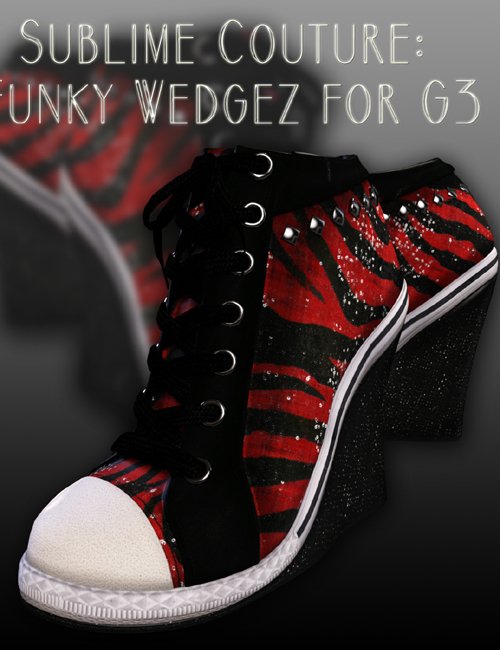 SublimeCouture: Funky Wedgez for Genesis 3 Female(s)