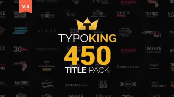 TypoKing | Title Animation - Kinetic Typography Text