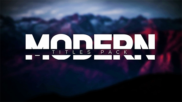 Modern Intro Titles Pack lll