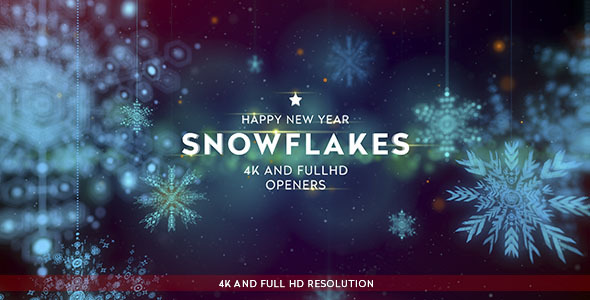 Snowflakes 4K Openers