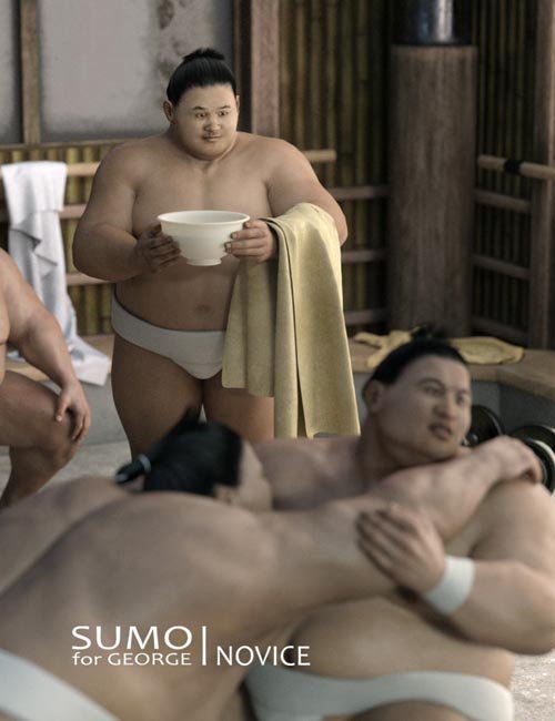 Sumo Novice for Sumo Character, Hair and Outfit for George and Genesis 3 Male
