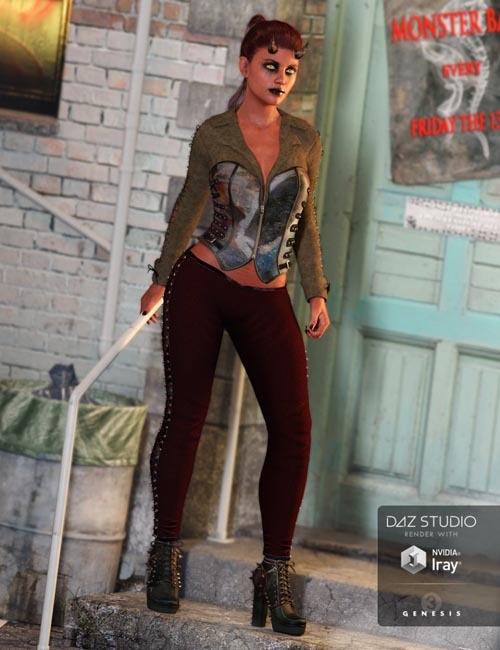 Wicked Ways Outfit for Genesis 3 Female(s)