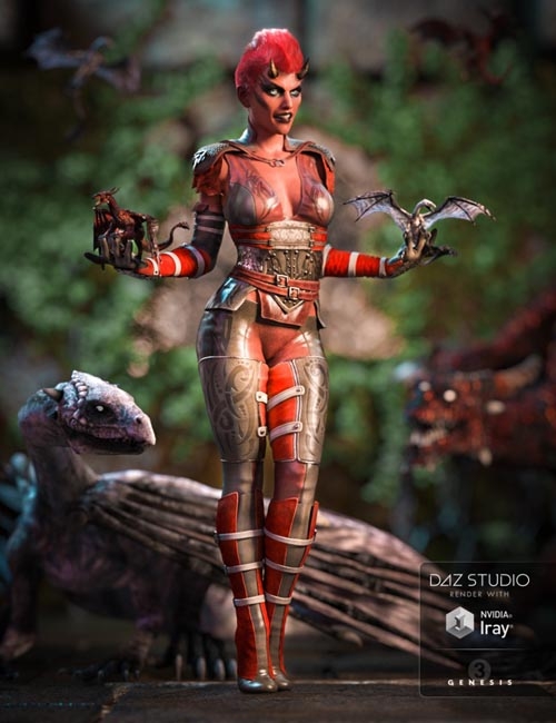 Dragon Rider Outfit for Genesis 3 Female(s)