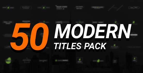 50 Modern Titles Pack