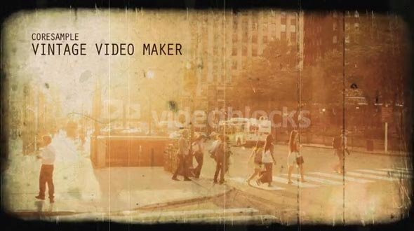 AE CS5 Template: Vintage Video Maker