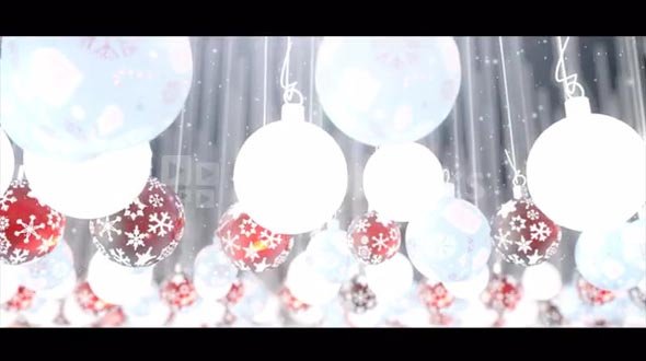 AE Template: Glowing Christmas Ornaments Template