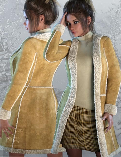Shearling Outfit for Genesis 3 Female(s)