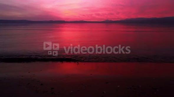 Sunset at Sea of Galilee