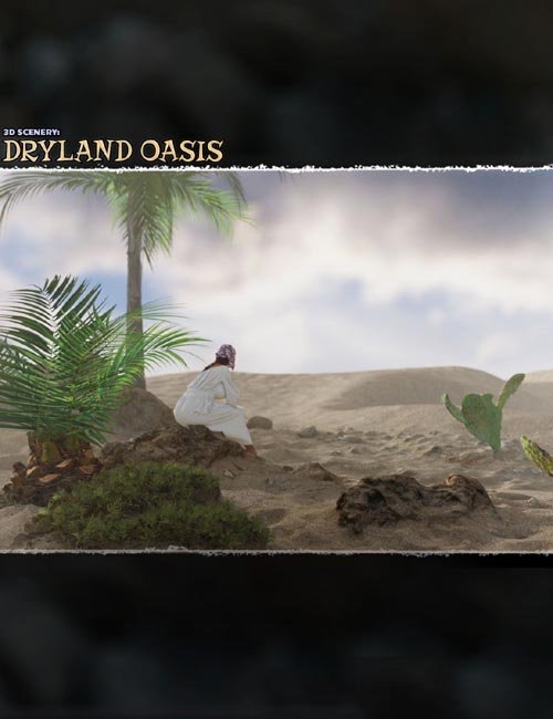 3D Scenery: Dryland Oasis