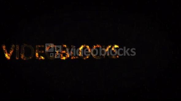 AE Template: Real Fire Logo Reveal