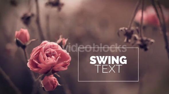 After Effects CS5 Template: Swinging Titles