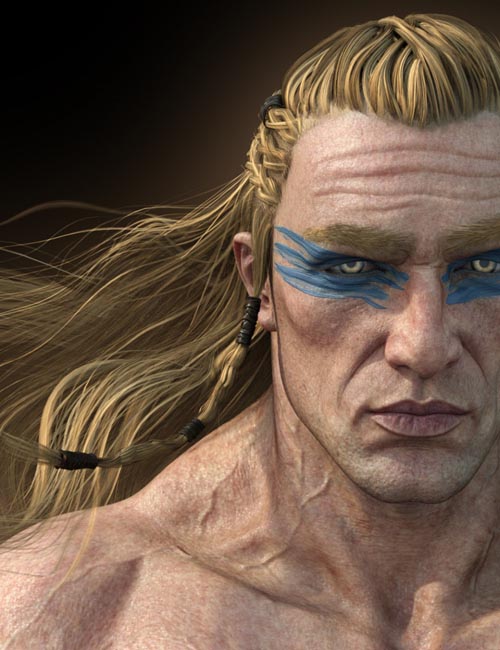 Dragonsbane Barbarian Character HD for Genesis 3 Male