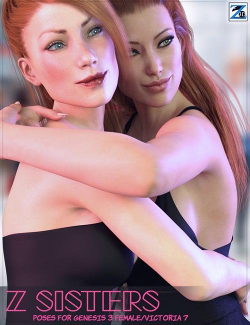 Z Sisters - Poses for Genesis 3 Female and Victoria 7