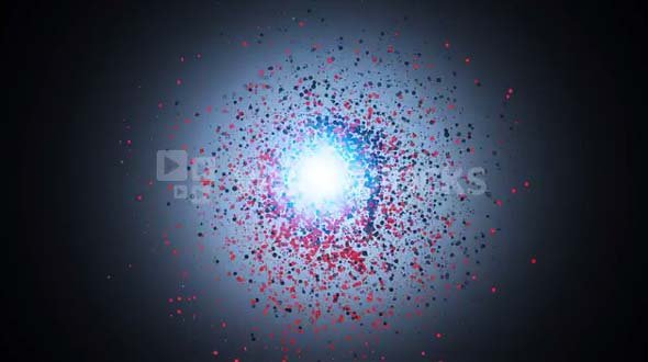 After Effects CS4 Template: Particle Spin Logo