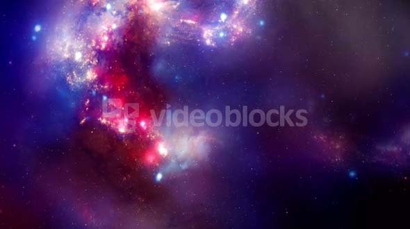 Pink Purple and Blue Sky in Space