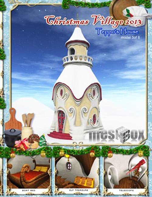 Teppo's Christmas Elf House - Christmas Village 13