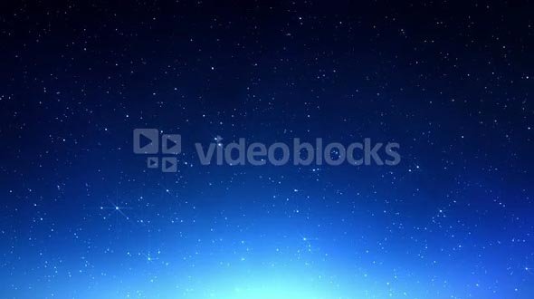 Lit Up Starry Sky in Space