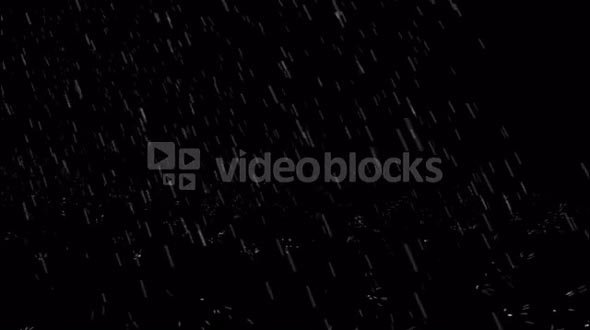 Rain with Transparent Alpha Channel Looping
